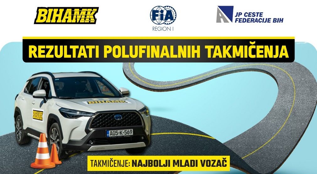 REZULTATI POLUFINALNOG DIJELA TAKMIČENJA NAJBOLJI MLADI VOZAČ 2025